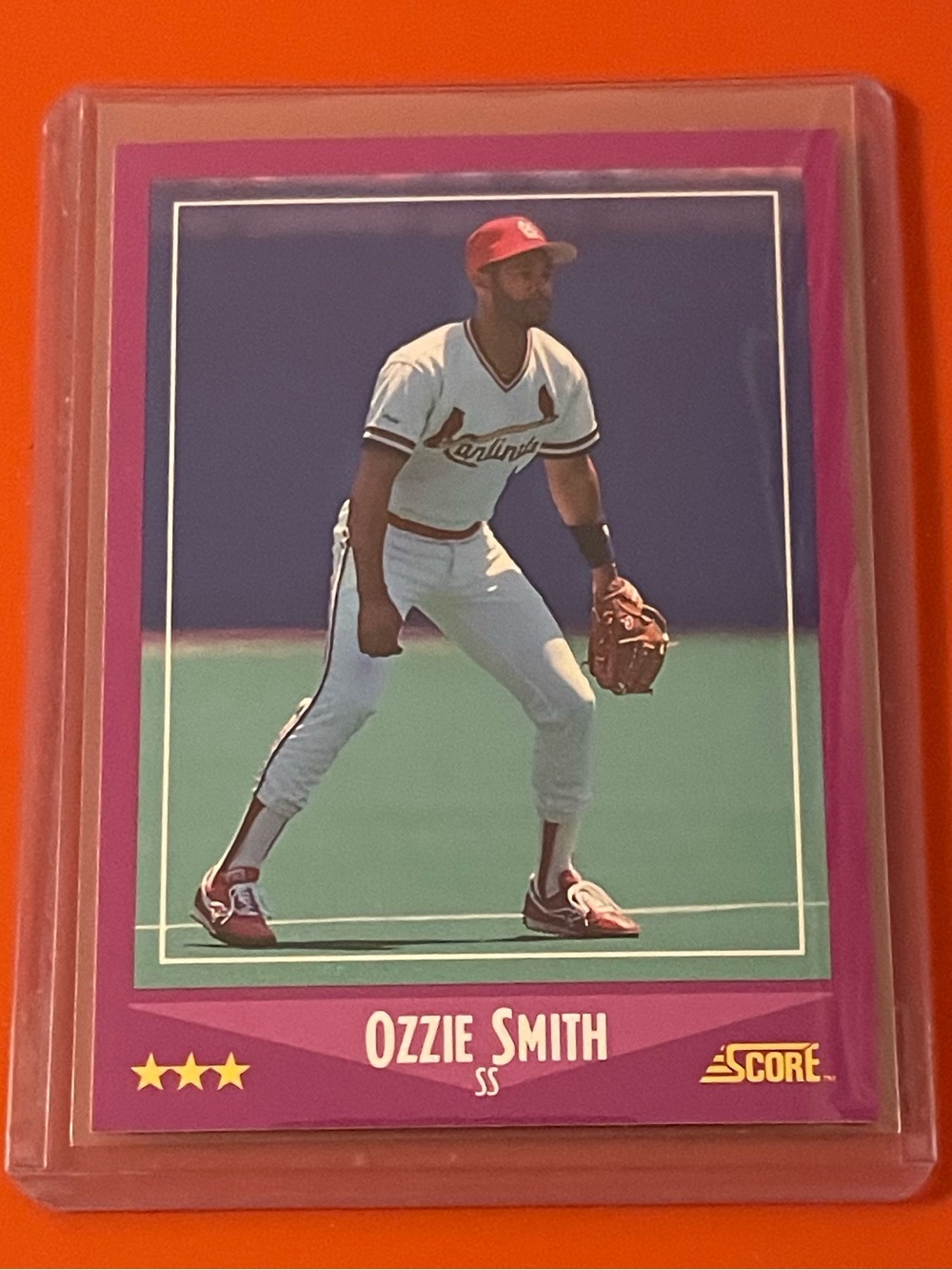 Ozzie Smith #12 1988 Score Baseball Trading Card